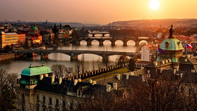 pohled na pražské mosty