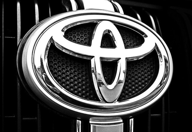 Chromované logo Toyota